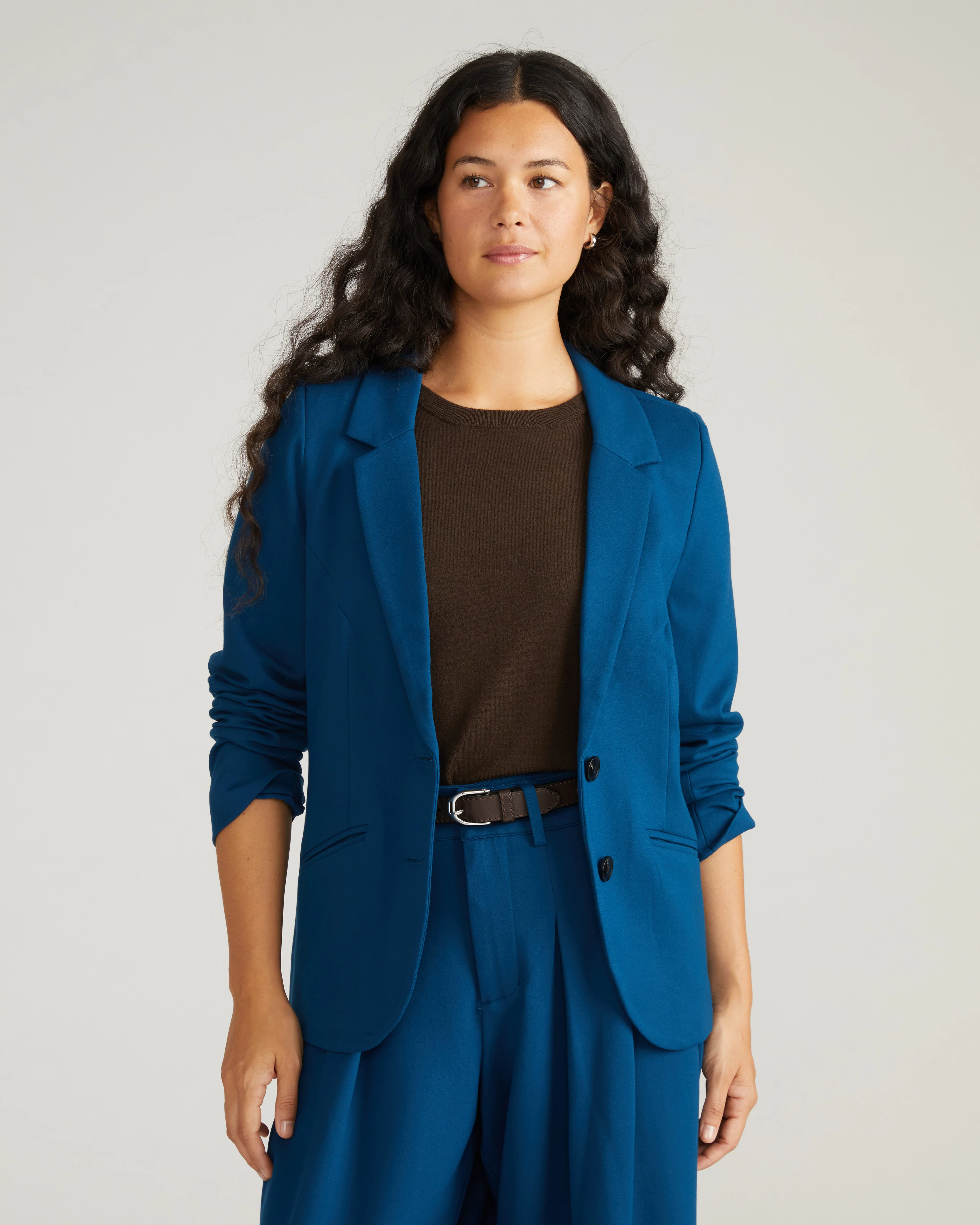 Beas Ponte Blazer - Deep Teal - Image 5