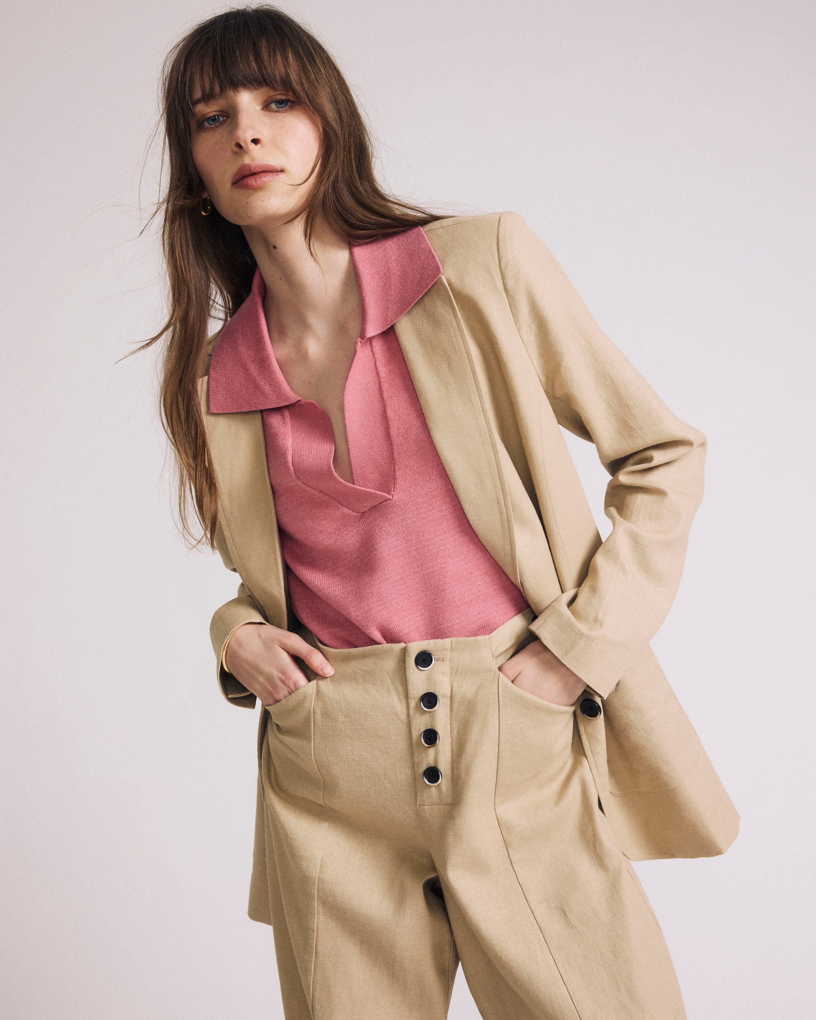 Coastal Linen Pants - Danish Coffee - Image 2