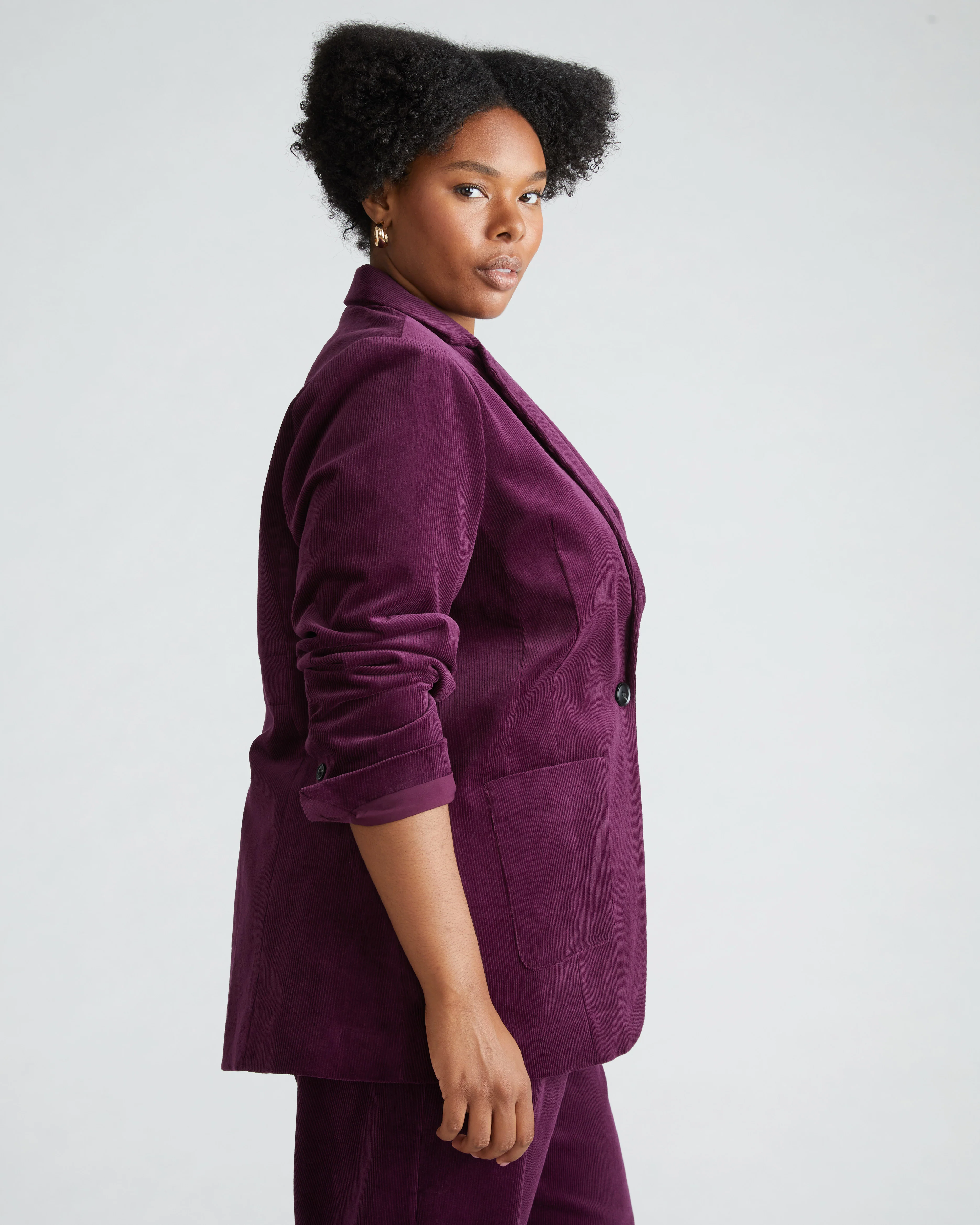 Davis Corduroy Blazer - Gamay - Image 4