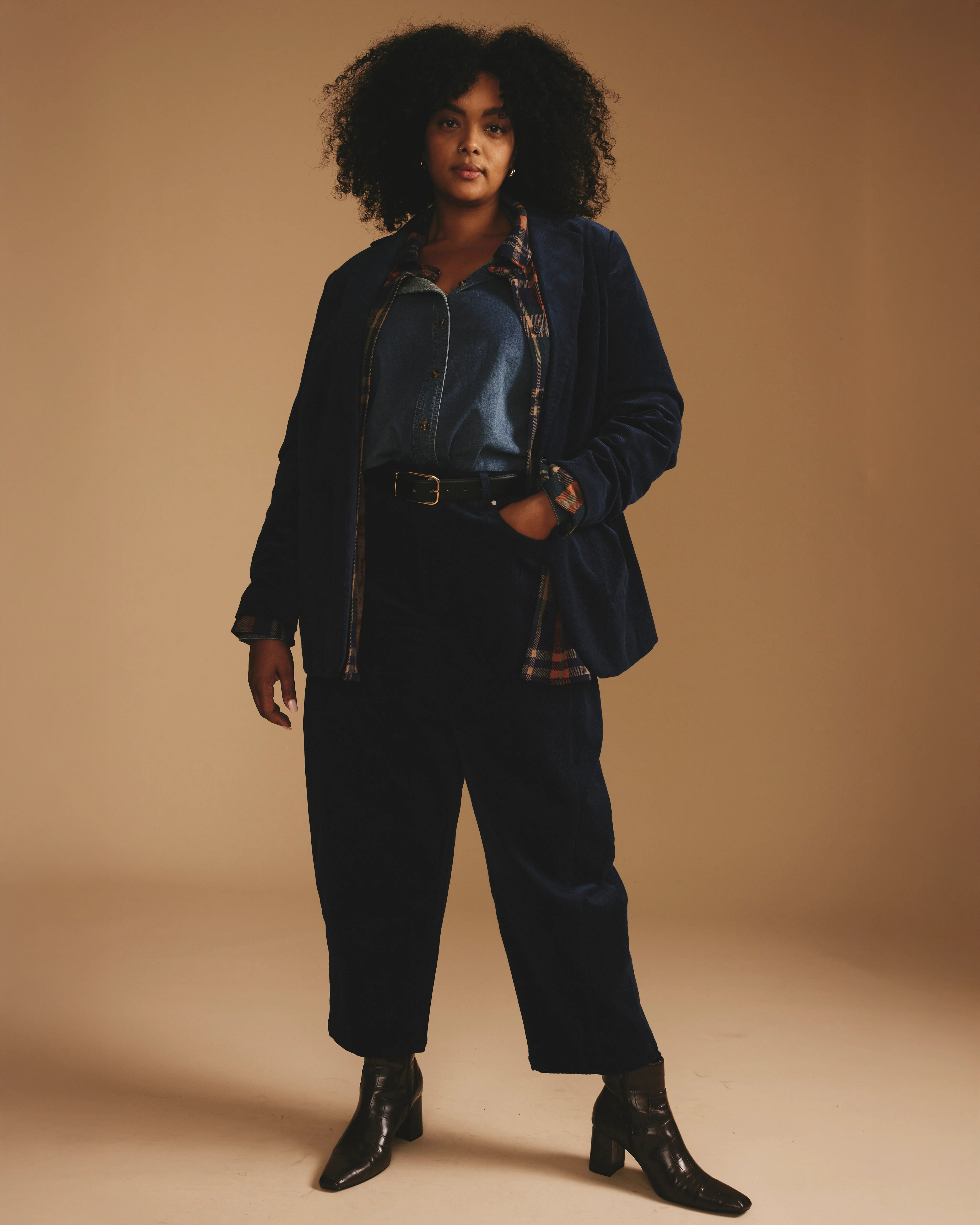 Davis Corduroy Blazer - Pageant Blue - Image 6