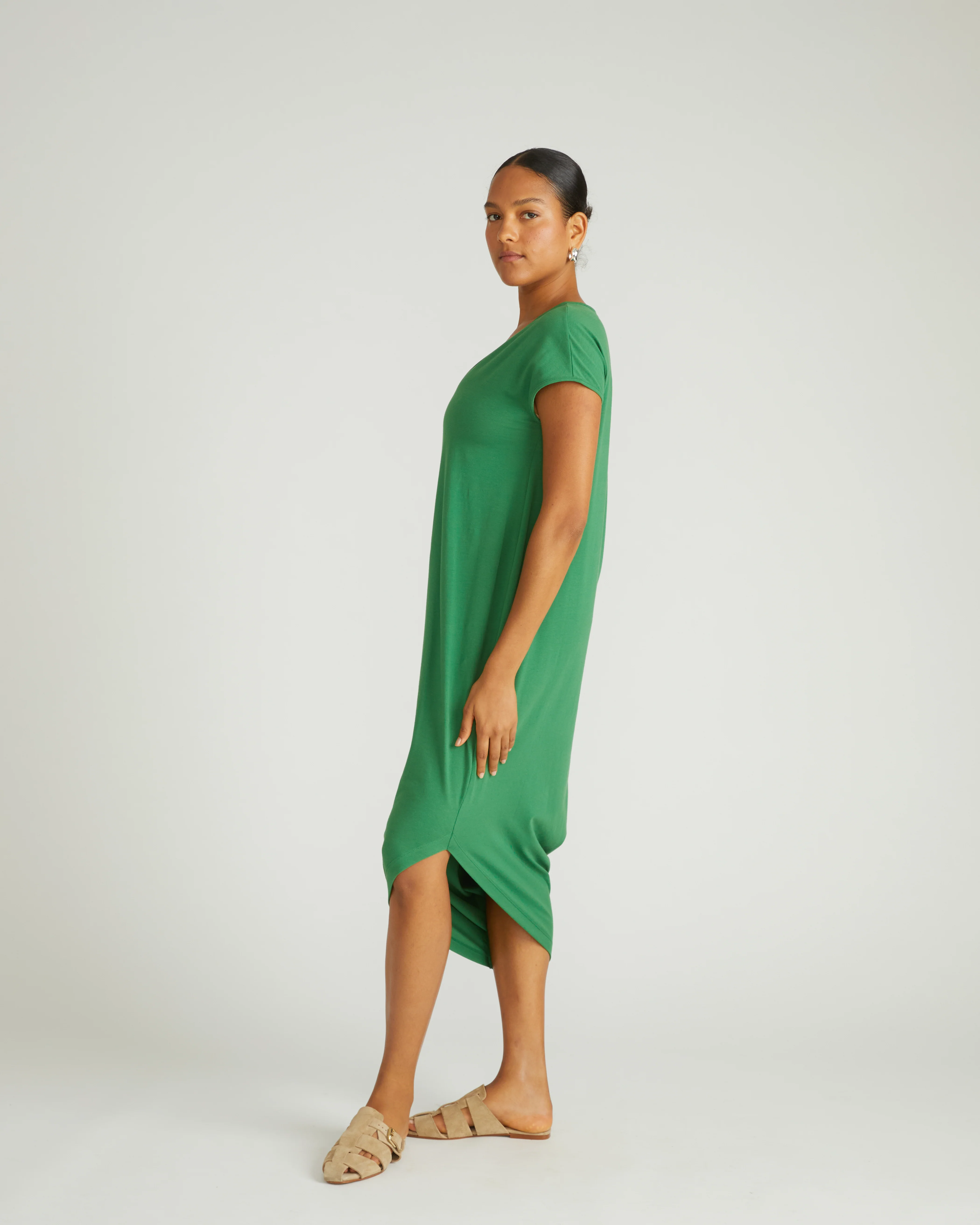 Iconic Geneva V-Neck Dress - Clover - Image 6