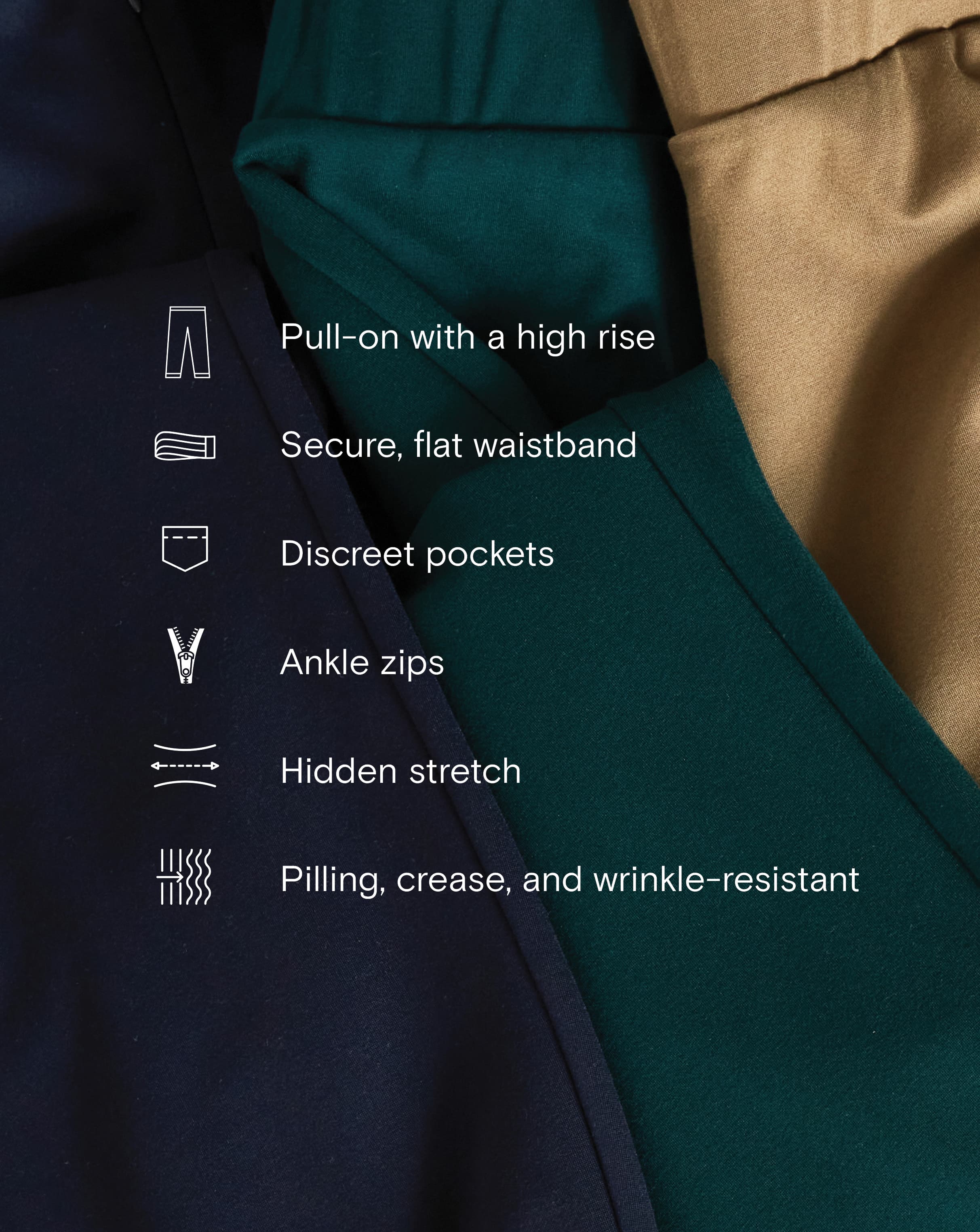 Moro Pocket Signature Ponte Pants - Navy - Image 4