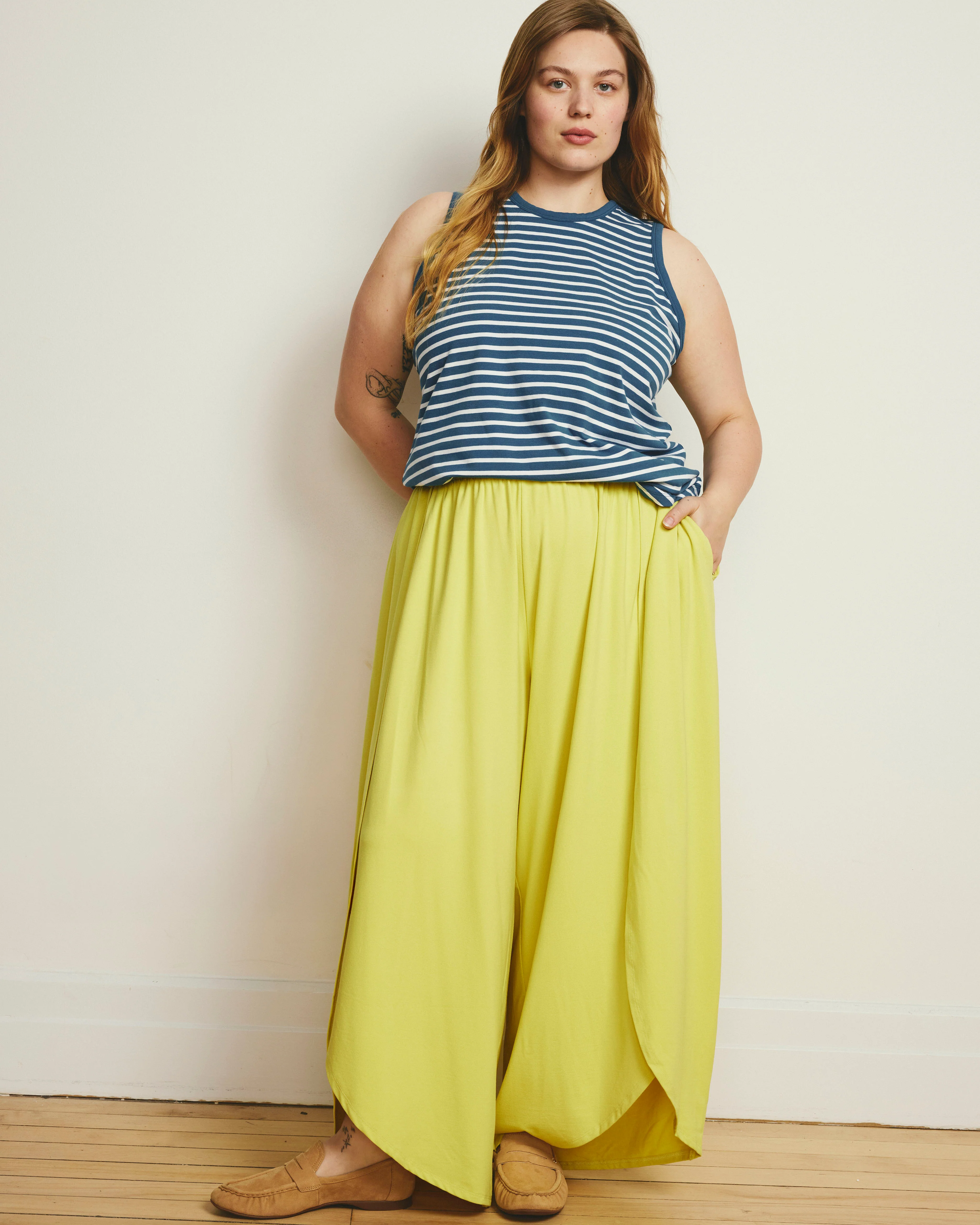 Rey Divine Jersey Pull-On Pants - Pomelo