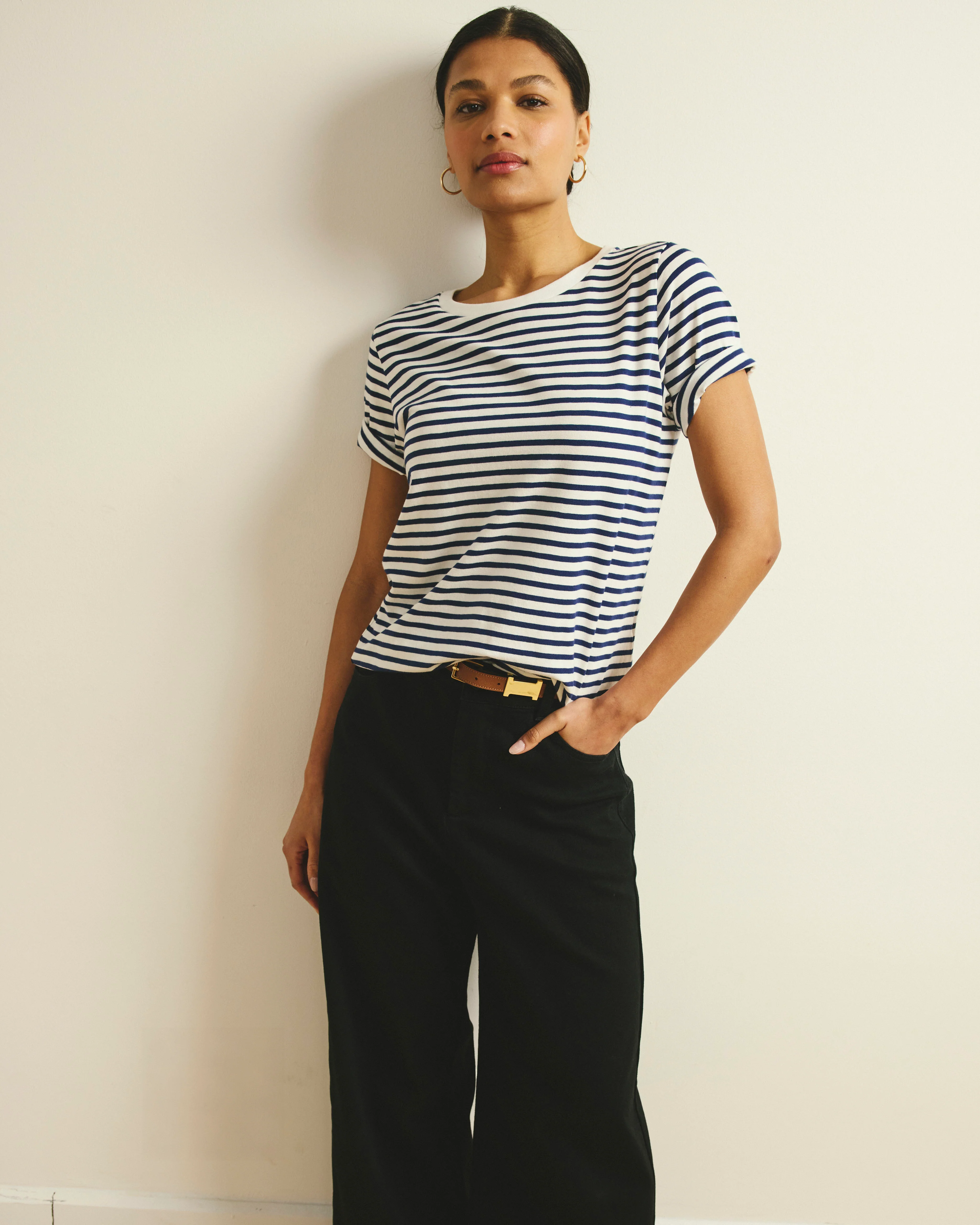 Tee Rex - White/Cenote Stripe - Image 4