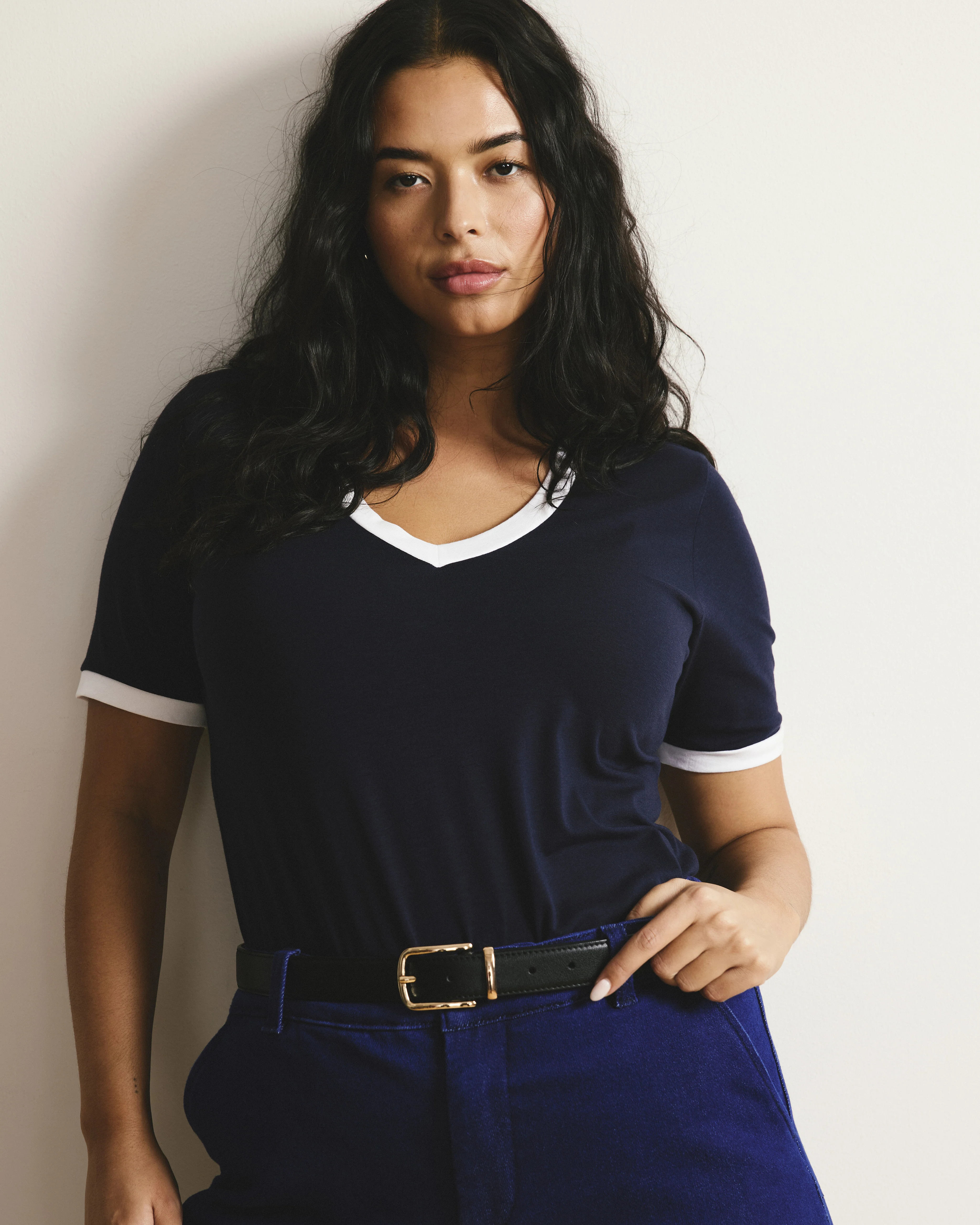 V Rex - Navy/White Trim